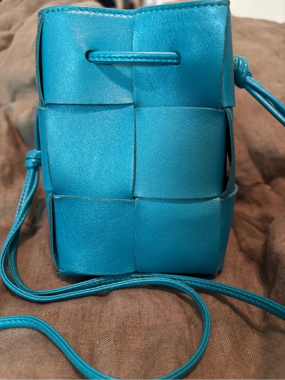 RARE Archival Bottega Veneta Mini Cassette Bucket Bag – Blueprint Blue